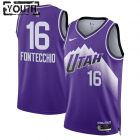 Dres Utah Jazz Simone Fontecchio Nike 2023-24 City Edition Ljubičasta Swingman - Dječji
